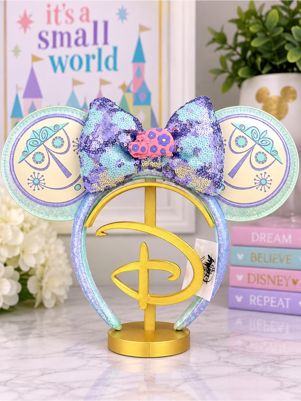 Disney Parks it’s a small world Minnie Mouse Ear Headband ✨